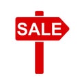 Sale icon with road board, road signs. Shop icon, buy symbol. Shopping sign Ã¢â¬â vector